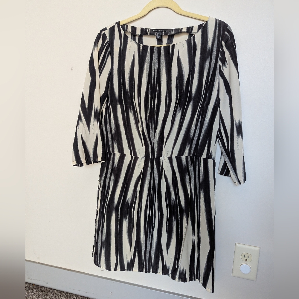 Target Black and Cream Women's Tunic Dress